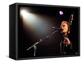 Sting Pictured During His Concert at the Cardiff International Arena-null-Framed Stretched Canvas