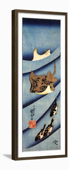 Stingrays-Kuniyoshi Utagawa-Framed Premium Giclee Print