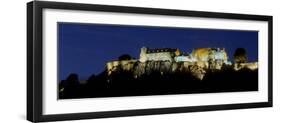 Stirling Castle at Night, Atop Castle Hill, from the Southwest, Stirling, Scotland, United Kingdom-Patrick Dieudonne-Framed Photographic Print