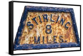 Stirling Mile Marker Sign-Mr Doomits-Framed Stretched Canvas