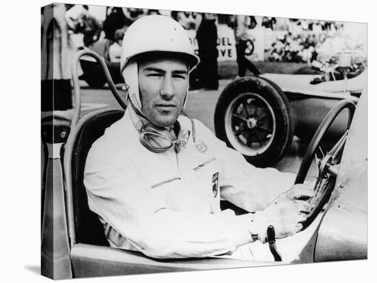 Stirling Moss at Goodwood, 1954-null-Stretched Canvas