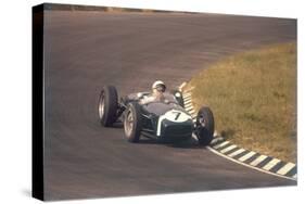 Stirling Moss in a Lotus 18, Dutch Grand Prix, Zandvoort, 1960-null-Stretched Canvas