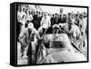 Stirling Moss in a Vanwall, Italian Grand Prix, Monza, 1957-null-Framed Stretched Canvas