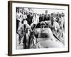 Stirling Moss in a Vanwall, Italian Grand Prix, Monza, 1957-null-Framed Photographic Print