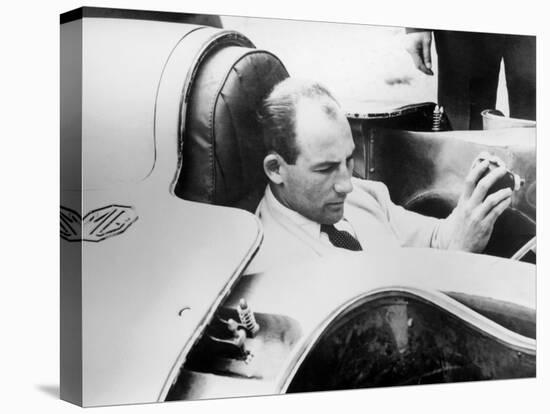 Stirling Moss in the Mg Ex181, 1957-null-Stretched Canvas