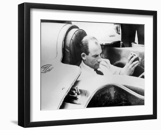 Stirling Moss in the Mg Ex181, 1957-null-Framed Photographic Print