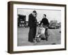 Stirling Moss on a Vespa Scooter, Goodwood, April 1952-null-Framed Photographic Print