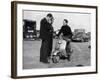 Stirling Moss on a Vespa Scooter, Goodwood, April 1952-null-Framed Photographic Print