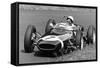 Stirling Moss Taking a Bend in a Racing Car, (C1960-C1961)-null-Framed Stretched Canvas