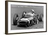 Stirling Moss Taking a Bend in a Racing Car, (C1960-C1961)-null-Framed Photographic Print