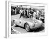 Stirling Moss with Porsche RSK, Goodwood, Sussex, 1955-null-Framed Photographic Print