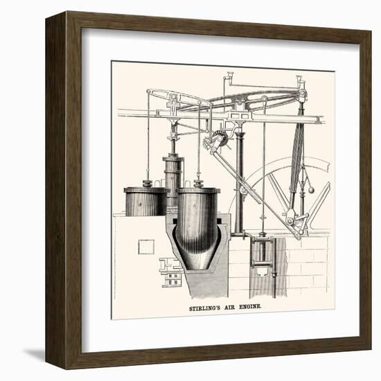 Stirling's Air Engine-null-Framed Art Print