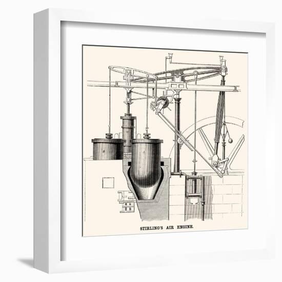 Stirling's Air Engine-null-Framed Art Print