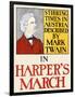 Stirring Times In Austria Described By Mark Twain In Harper's March-Edward Penfield-Framed Art Print