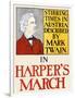 Stirring Times in Austria Described by Mark Twain in Harper's March-Edward Penfield-Framed Art Print