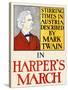 Stirring Times in Austria Described by Mark Twain in Harper's March-Edward Penfield-Stretched Canvas