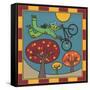 Stitch the Scarecrow Bike 1-Denny Driver-Framed Stretched Canvas