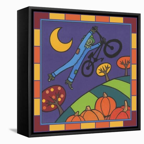 Stitch the Scarecrow Bike 2-Denny Driver-Framed Stretched Canvas