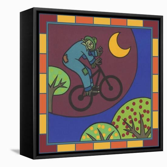 Stitch the Scarecrow Bike 3-Denny Driver-Framed Stretched Canvas