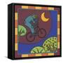 Stitch the Scarecrow Bike 3-Denny Driver-Framed Stretched Canvas