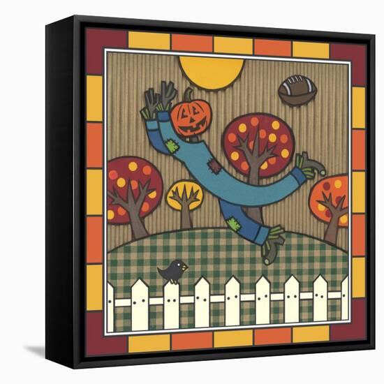 Stitch the Scarecrow Football 1-Denny Driver-Framed Stretched Canvas