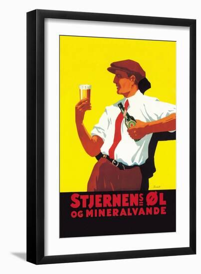 Stjernen Ol Og Mineralvande-null-Framed Art Print