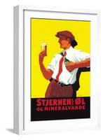 Stjernen Ol Og Mineralvande-null-Framed Art Print