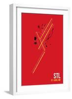 STL Airport Layout-08 Left-Framed Giclee Print