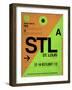 STL St. Louis Luggage Tag I-NaxArt-Framed Art Print