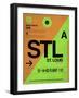 STL St. Louis Luggage Tag I-NaxArt-Framed Art Print