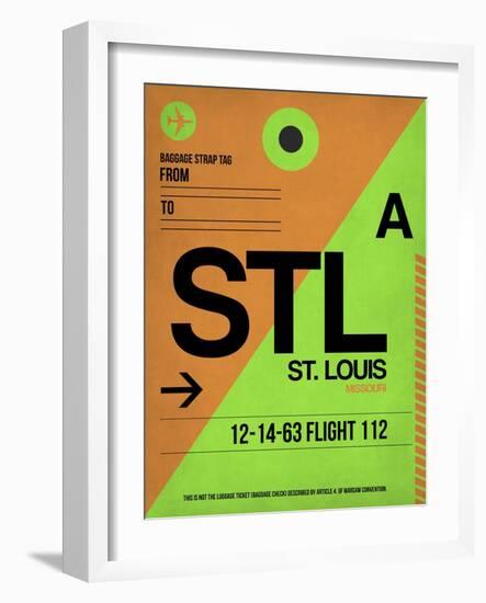 STL St. Louis Luggage Tag I-NaxArt-Framed Art Print