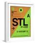 STL St. Louis Luggage Tag I-NaxArt-Framed Art Print