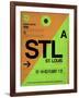 STL St. Louis Luggage Tag I-NaxArt-Framed Art Print