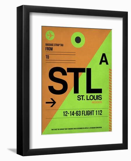 STL St. Louis Luggage Tag I-NaxArt-Framed Art Print