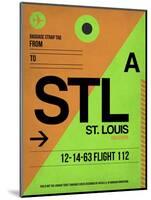 STL St. Louis Luggage Tag I-NaxArt-Mounted Art Print