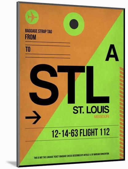 STL St. Louis Luggage Tag I-NaxArt-Mounted Art Print