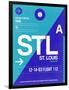 STL St. Louis Luggage Tag II-NaxArt-Framed Art Print