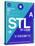 STL St. Louis Luggage Tag II-NaxArt-Stretched Canvas