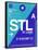 STL St. Louis Luggage Tag II-NaxArt-Framed Stretched Canvas