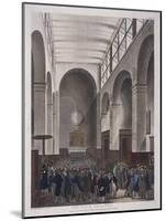 Stock Exchange, Bartholomew Lane, London, 1809-Joseph Constantine Stadler-Mounted Giclee Print