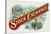 Stock Exchange Brand Cigar Box Label-Lantern Press-Stretched Canvas