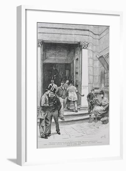 Stock Exchange Entrance in Capel Court, 1891-William Lockhart Bogle-Framed Giclee Print