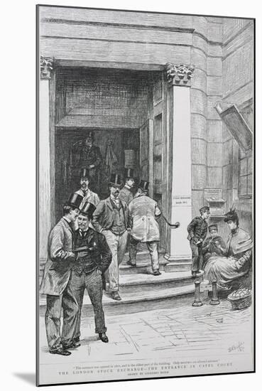 Stock Exchange Entrance in Capel Court, 1891-William Lockhart Bogle-Mounted Giclee Print