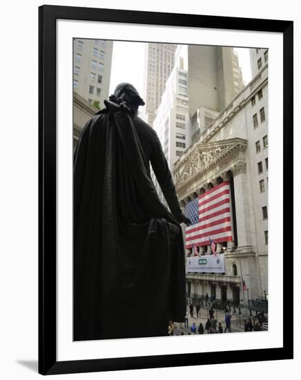 Stock Exchange, Financial District, Lower Manhattan, New York City, New York, USA-Robert Harding-Framed Photographic Print