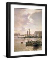 Stock Exchange in St. Petersburg, 1891-Aleksandr Karlovich Beggrov-Framed Giclee Print