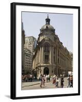 Stock Exchange, Santiago, Chile, South America-Sergio Pitamitz-Framed Photographic Print