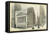 Stock Exchange, Wall Street-null-Framed Stretched Canvas