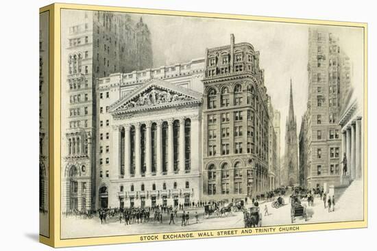 Stock Exchange, Wall Street-null-Stretched Canvas