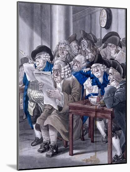 Stock-Jobbers Extraordinary, Stock Exchange, London, C1795-Robert Dighton-Mounted Giclee Print