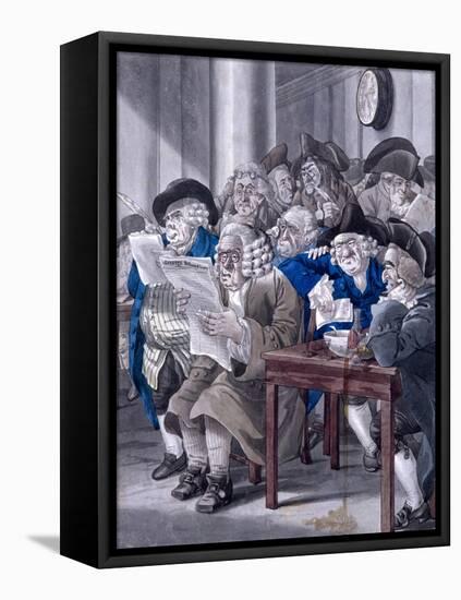 Stock-Jobbers Extraordinary, Stock Exchange, London, C1795-Robert Dighton-Framed Stretched Canvas